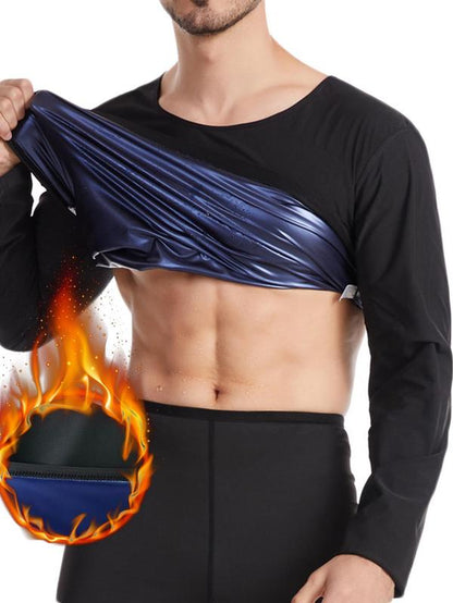 Longsleeves Neoprene Workout Sauna Compression Top