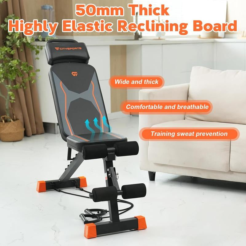 7 Adjustable Positions Fitness Bench